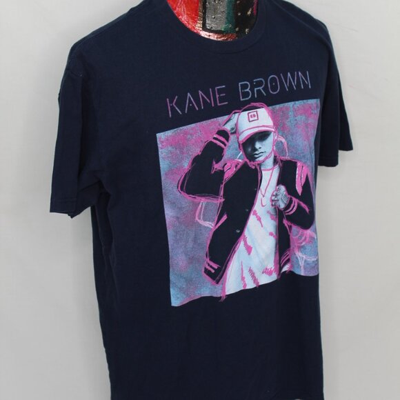 Kane Brown Concert Size XL Blue Live Forever Tour Short Sleeve Tshirt - Picture 4 of 12